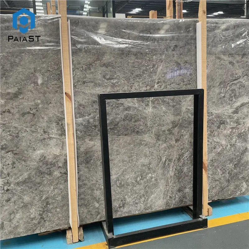 Precio al por mayor Oscar Grey Tils Floor Slab 800x800 Look Marble Tile, Adjuntar para losa de mármol