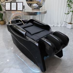 Lit de <span class=keywords><strong>massage</strong></span> électrique ergonomique - Station de spa capillaire de luxe à circulation d'eau pour salon de coiffure professionnel et centre de bien-être - Product Image 4