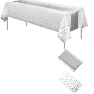 Hiện đại vàng/bạc/đen dùng một lần Dot thiết kế kim loại Emboss Khăn trải bàn cho sinh nhật và đám cưới Khăn trải bàn và bảng Runner - Product Image 3