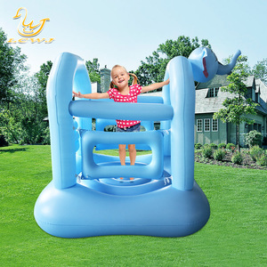 ปราสาทเป่าลมโลว์จ 165x150x150 ซม. ช้างสีฟ้า ของเล่นสนามเด็กเล่นสำหรับใช้ในบ้าน - Product Image 2