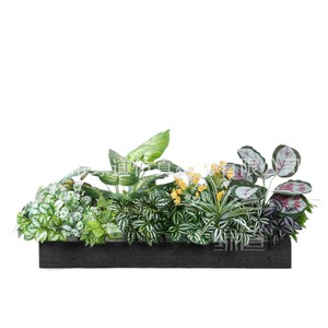 Caja de Flores Artificiales Greenway de 30cm-100cm, Flores Falsas de Plástico para Decoración de Sala de Estar, Entrada y Balcón - Product Image 1