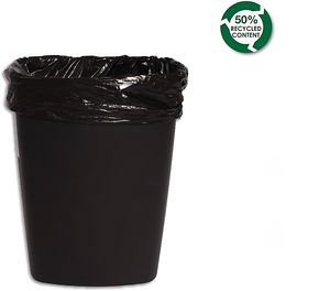 Black Recycling Garbage Bags, 100 Bags Per Roll, 1 Mil Thick (0.001 Inch), 24 x 33 Inches (Width x Height), Includes Wire Ties - Product Image 5