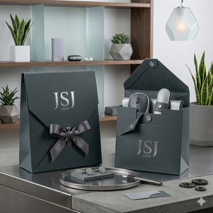 Caja de Cartón Blanca Minimalista Moderna para Botellas de Aceites Esenciales, Caja de Regalo Plegable con Recubrimiento UV de Lujo para Productos de Spa - Product Image 2