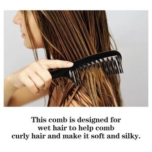 Salon parrucchiere personalizzato districante incrociato pettini da barbiere denti pettine a denti larghi - Product Image 3