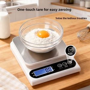 Nouvelle Balance de Cuisine Numérique 2026 Haute Précision 0,01g, Balance en Acier Inoxydable Étanche pour Aliments, Café en Poudre et Grammes pour la Pâtisserie - Product Image 3