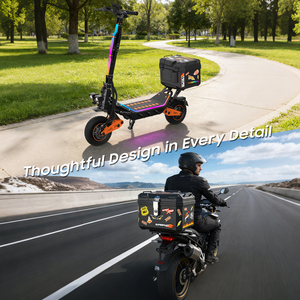 Tufront ABS <b>Electric</b> Scooter Top <b>Box</b> Large Capacity <b>Waterproof</b> Independently Installable Disassembled Design - Product Image 2