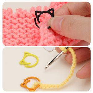 Nouveau chat oreille <span class=keywords><strong>Crochet</strong></span> marque boucle couleur alliage de Zinc ouvert marque <span class=keywords><strong>anneau</strong></span> 2000 pièces/ensemble point <span class=keywords><strong>marqueur</strong></span> - Product Image 6