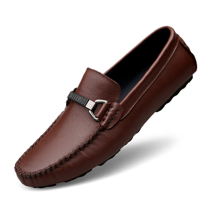 Mannelijke Lederen Luie Mannen Loafer Casual Schoenen Platte Mocassins
