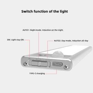 Tuodidi lampu malam LED Modern 30CM, lemari dapur isi ulang daya baterai gerakan magnetik diaktifkan putih ruang tamu - Product Image 3