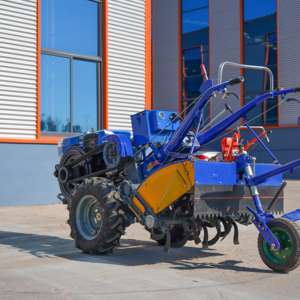 Motoculteur 12 CV avec Charrue et Fraise Rotative, Motoculteur de Jardin, Tracteur Agricole Certifié EPA CE EURO5 - Product Image 6