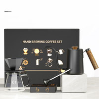 Ensemble de cafetière avec filtre goutte à goutte réutilisable Ensemble de voyage à café Outils Verser sur les ensembles de cafetière