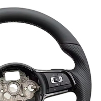 Pour Volkswagen Golf 7.5 GTI Golf R Tiguan Jetta Accessoires de Voiture Volant en Cuir MK7 avec Boutons Palettes de Changement de Vitesse Cadre