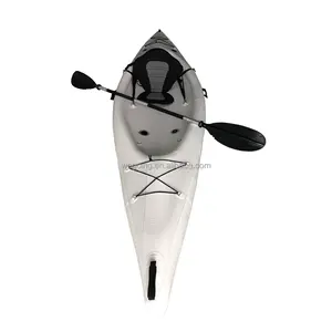 Kayak inflable blanco de un solo asiento, barco a la venta sin accesorios, de piezas