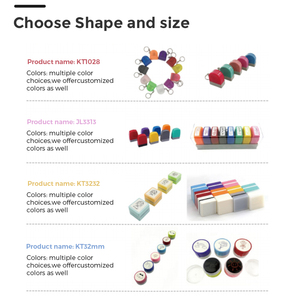 KT1028 Cartoon Flash Rubber <strong>Stamp</strong> with Key Chain Official Style Multi-color for Office Use on <strong>Clothes</strong> and Fabric - Product Image 3