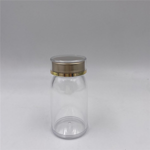 <span class=keywords><strong>100ml</strong></span> rõ ràng trong suốt rỗng viên nang chai với nắp vàng - Product Image 4