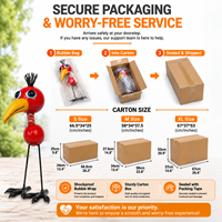 Statues de Toucan en Métal pour Jardin, Lot de 3 Tailles, Résistantes aux Intempéries, Décoration Extérieure de Jardin, Vente Directe Usine, Dropshipping Disponible