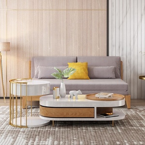 Modern Living Room Combination <strong>Round</strong> Small Side <strong>Table</strong> Storage Stainless Steel Metal <strong>Nesting</strong> Coffee <strong>Table</strong> - Product Image 3