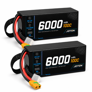 Batterie LiPo haute décharge 6000mAh 6S 22.2V 100C 133.20Wh avec connecteur XT90 pour drone FPV, UAV, avion RC – Fournisseur direct usine OEM ODM - Product Image 1