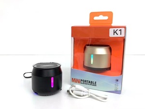 Mini Portable <b>Speaker</b> RGB LED Light <b>Wireless</b> Audio <b>Speaker</b> Carry Strap for Party Outdoor Use - Product Image 3