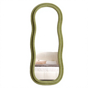 Miroir mural décoratif sur mesure, traditionnel, fait main, écologique, sans cuivre, avec cadre en fer forgé et verre HD pour dressing - Product Image 4