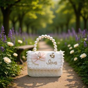 Новая детская маленькая сумочка-кроссбоди с жемчугом, в стиле принцессы Эльзы, стильная и милая, для девочек - Product Image 1