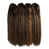 Queue de cheval en cheveux humains Remy 100% pour pom-pom girls, vente en gros, expédiée dans le monde entier