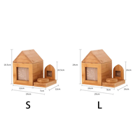 Urne funéraire artisanale en bois pour cendres d'animaux de compagnie, souvenir de crémation, urne funéraire pour animaux de compagnie avec cercueil, lanterne en bois personnalisée pour animaux de compagnie