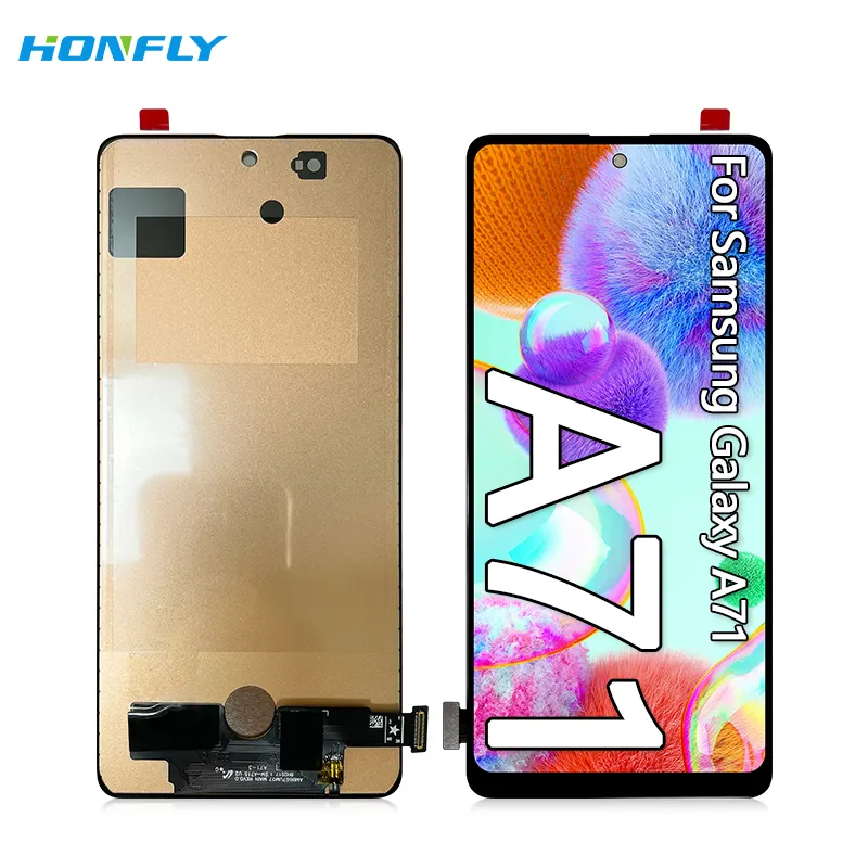 Honfly 6.7" In-cell Good quality mobile phone lcd For Samsung Galaxy A71 5G lcd display touch Assembly screen replacement