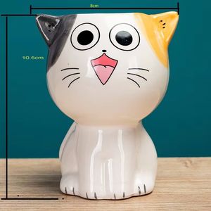 Vente chaude : Pot de fleurs en céramique en forme d'animal mignon nordique, pour plantes succulentes, pot de fleurs assis en forme de chat - Product Image 2