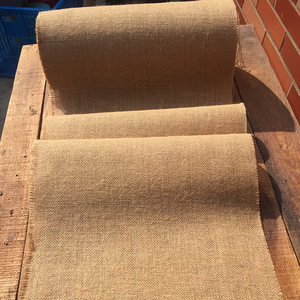 Rustic Vintage Jute <strong>Burlap</strong> Table Runner Printed Lace <strong>Fabric</strong> for Wedding Decor Table Cloth Macrame Linen Hat Covering - Product Image 3