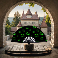 Balançoire à une main en bambou Kung Fu ventilateur imprimé Design musique-Style ange peinture panier pour les fêtes fête décoration Souvenir artisanat