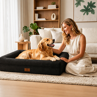 Ganzjahres-Hundebett Orthopädischer Eierkarton-Schaumstoff Wasserdicht Rutschfest Waschbar mit Polsterung CertiPURUS OEKOTEX Maßanfertigung