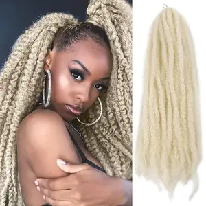 Kanekalon Fiber 18 inch Marley braiding hair Twist Afro kinky marley hair extension Butterfly Locs crochet hair extension