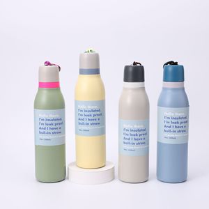 Borraccia Termica in <span class=keywords><strong>Acciaio</strong></span> <span class=keywords><strong>Inox</strong></span> 304 da 24oz, Grande Bottiglia d'<span class=keywords><strong>Acqua</strong></span> <span class=keywords><strong>per</strong></span> Viaggi all'Aperto con Impugnatura <span class=keywords><strong>per</strong></span> Bere Caffè - Product Image 2