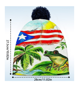 Cappello invernale con LOGO personalizzato portorico stile cappello invernale caldo cappelli freddi a maglia <span class=keywords><strong>per</strong></span> bambini <span class=keywords><strong>adulti</strong></span> <span class=keywords><strong>per</strong></span> <span class=keywords><strong>natale</strong></span> - Product Image 4