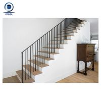 Optima Escalier droit flottant avec supports en porte-à-faux cachés et balustrades en verre pour maisons contemporaines Escaliers