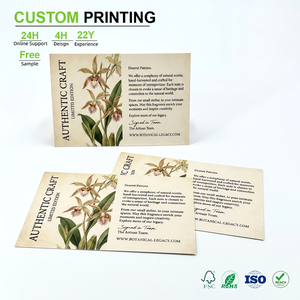 Cartoncino Vintage Personalizzato con Illustrazione Botanica di Orchidee per Confezioni di Lusso di Marchi di Fragranze, Vendita all'Ingrosso - Product Image 1