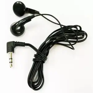 Nhà Máy Trực Tiếp Bán OEM Màu Điện Thoại Di Động Xe Buýt Tai Nghe Với Stereo 3.5Mm Jack Giá Rẻ Dùng Một Lần Hãng Hàng Không Tai Nghe