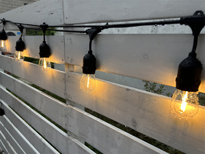 Cadena <span class=keywords><strong>de</strong></span> Luces LED E27 S14 A60 <span class=keywords><strong>de</strong></span> 48 pies (20 m/100 m), Resistente al Agua, Decorativa para Exteriores, Ideal para Fiestas, Campamentos y Patios - Product Image 3