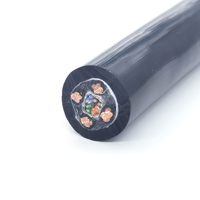 Câble d'alimentation hybride sous-marine, 4 brins, 13 14 AWG, câble de protection torsadé, 4 paires