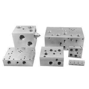 Produttore di lavorazione di precisione CNC blocco collettore idraulico in lega di alluminio personalizzato - Product Image 2