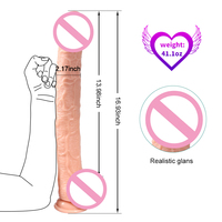 43cm Classique Pvc Gros Gode Pénis Artificiel Érotique Sex Toys Anal pour Femmes Énorme Réaliste Dong Sex Tools extra Long Gode