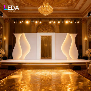 Arco de Boda LEDA Personalizado, Acrílico Luminoso, Removible, con Luces LED Blancas, Fondo de Escenario para Decoración de Eventos y Fiestas - Product Image 1