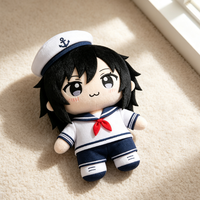Poupée en peluche en coton au design original et mignon, style anime, rembourrage en coton PP, logo personnalisé, articles promotionnels, vente en gros, cadeau promotionnel pour filles
