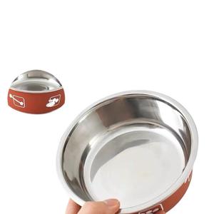Dog Food Basin Antiderrapante Anti-capotamento Double-layer Round 1.0kg para Large Medium Small Dogs Bacia de arroz Água potável <span class=keywords><strong>Pet</strong></span> - Product Image 5