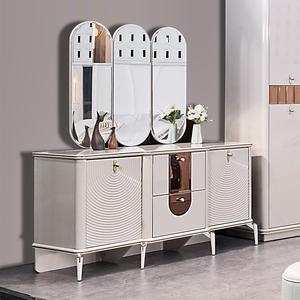 Bộ nội thất phòng ngủ hiện đại cao cấp bằng gỗ, giường đôi cỡ King, chất liệu da, có ngăn chứa đồ, khung gỗ. - Product Image 4