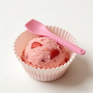 Eco Friendly Biodegradable <b>PLA</b> Spoon Colorful Disposable Dessert Cake Ice Cream Spoon - Product Image 2