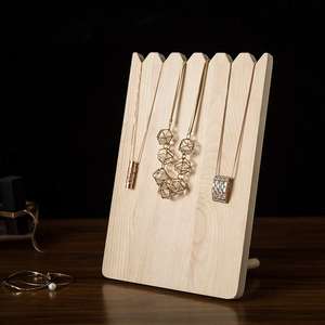 Soporte Creativo de Madera de Pino para Exhibición de Collar, Accesorio Decorativo para Exhibición de Joyas, Estantes de Almacenamiento - Product Image 6