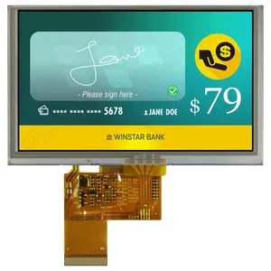 800480 lcd display panel WInstar WF50BTIAGDNT0 5'' Standard TFT LCD 5", 5" TFT Display with RGB 800x480