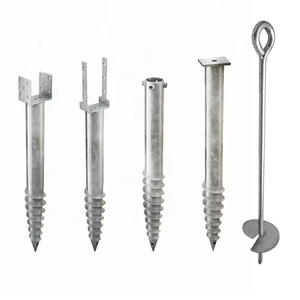 60mm / 76mm/89mm/vít cọc Chiều dài mặt bích tùy chỉnh quang điện bài vít Ống đất Neo vít cọc cho nền móng - Product Image 2